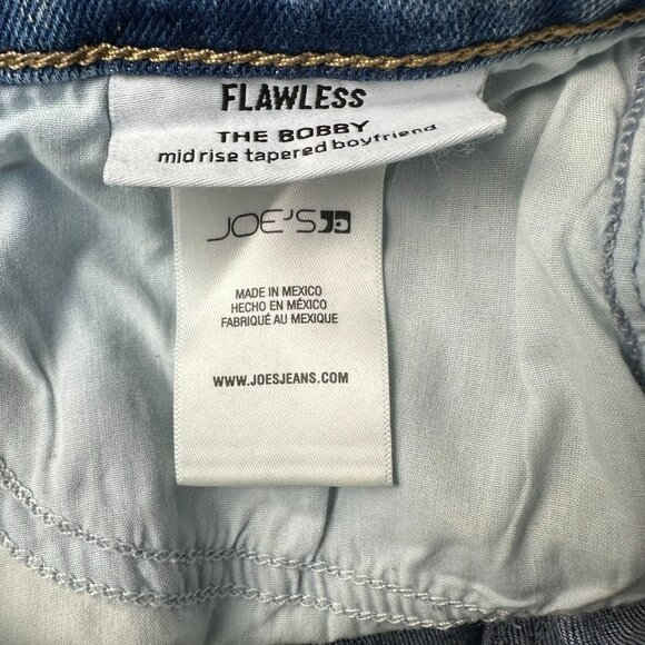Joe's Women's The Bobby Mid-Rise Tapered Boyfriend Jeans, Size 24, Light Wash - Picture 9 of 12